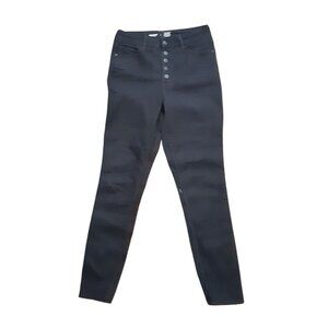Old Navy Jeans Womens 4 Black Denim Extra High Rise Rockstar Super Skinny